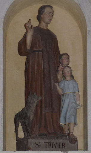 Statue in der Kirche in Saint-Trivier-de-Courtes bei Mâcon