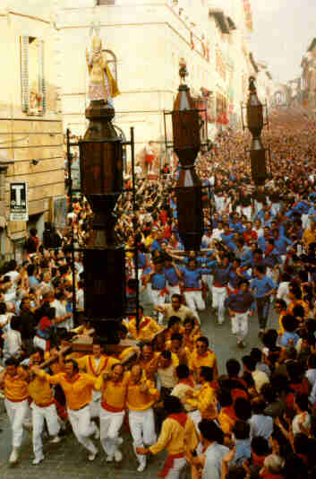 „Ceri”-Prozession in Gubbio