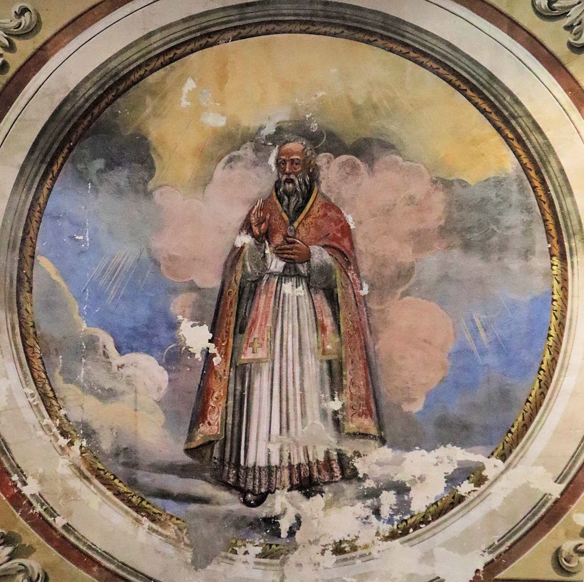 Deckenfresko in der Kirche San Venerio im Vorort Migliarina von La Spezia