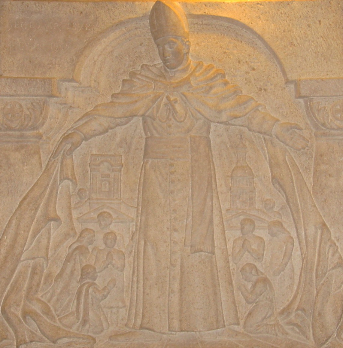 Relief in der Ungarischen Kapelle im Petersdom in Rom